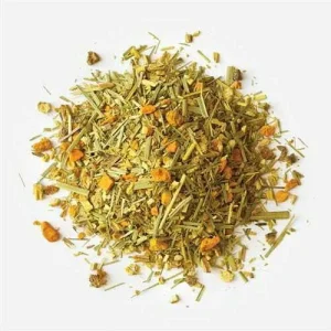 Loose leaf turmeric and ginger flower tea